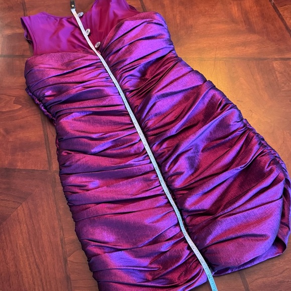 JESSICA McCLINTOCK “Girls Collection” Purple Formal Dress, girls’ size 10 - Picture 10 of 12